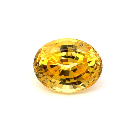 5.85 cts Natural Yellow Sapphire Gemstone - Oval Shape - 23898RGT