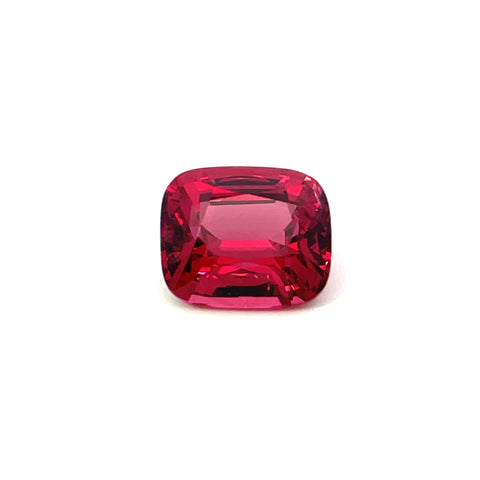 3.09 cts Natural Cherry Red Spinel Gemstone - Cushion Shape - 24284RGT