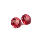 2.63 cts Natural Peachy Pink Malaya Garnet Gemstone - Round Shape Pair - 24302RGT