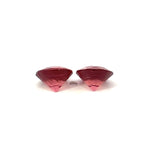 2.63 cts Natural Peachy Pink Malaya Garnet Gemstone - Round Shape Pair - 24302RGT