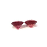 3.26 cts Natural Peachy Pink Malaya Garnet Gemstone - Round Shape Pair - 24303RGT