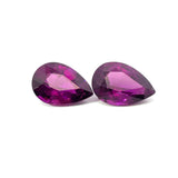 8.92cts 2Pcs Natural Gemstone Purple Rhodolite Garnet - Pear Shape - 21728RGT