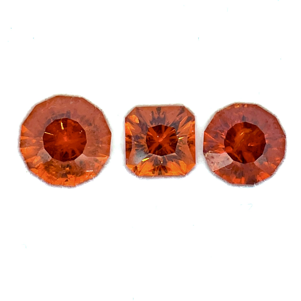 5.91cts 3Pcs Lot Natural Spessartite Garnet Gemstone - Mix Shape - 21719RGT