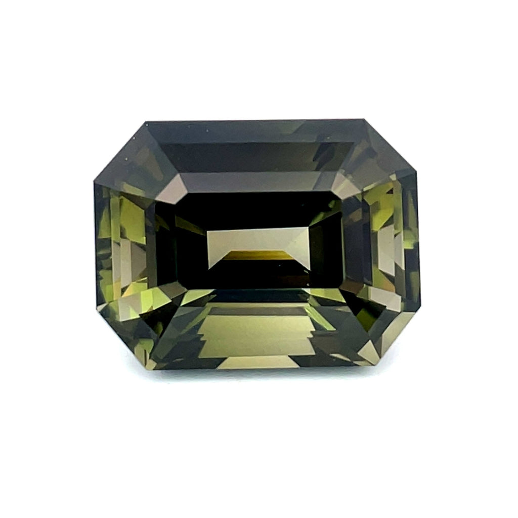 9.55cts Natural Green Tourmaline Gemstone - Emerald Cut - 21732RGT