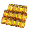 7.62cts 14Pcs Lot Natural Honey Yellow Citrine Gemstone -  6X4MM - Octagon Shape - 22002RGT
