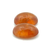 24.06cts Natural Carnelian Gemstone Pair - Oval Cabochon - 22004RGT