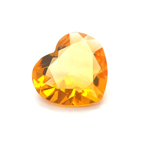 6.53 cts Natural Fire Opal Gemstone - Heart Shape - 22086RGT