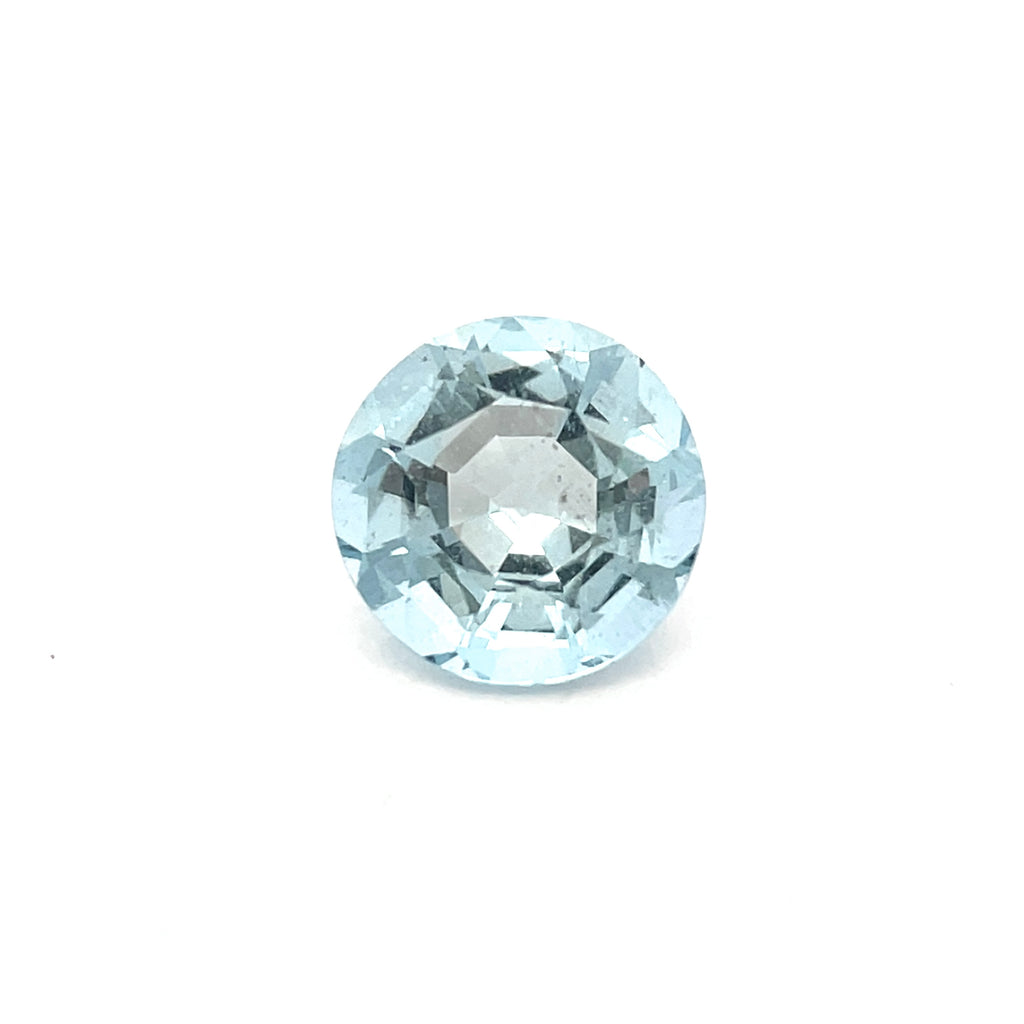 3.08cts Natural Blue Aquamarine Gemstone  - Round Shape - 22199RGT