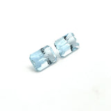2.45cts Natural Blue Aquamarine Gemstone Pair - Octagon Shape - 22205RGT