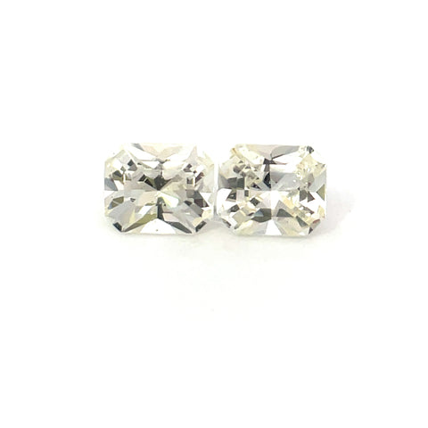 2.09 cts Natural Unheated Yellow Sapphire Gemstone Pair- Emerald Shape - 22216RGT