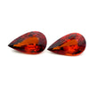 5.08cts Natural Mandarin Spessartite Garnet Gemstone Pair - Pear Shape - 22229RGT