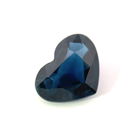 1.18 cts Natural Heated Blue Sapphire - Heart Shape - 22885RGT