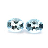 3.58cts Natural Blue Aquamarine Gemstone Pair - Oval Shape - 22957RGT