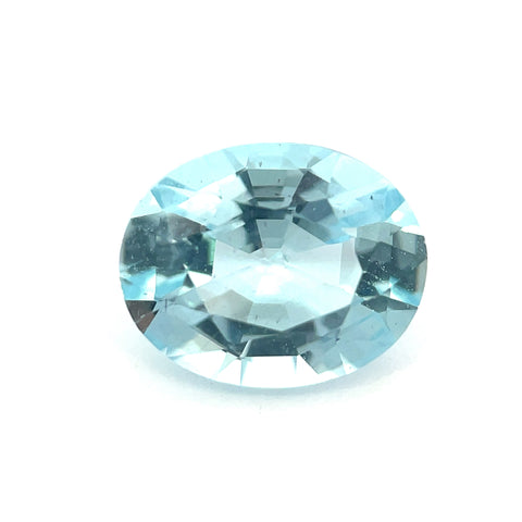 2.39 cts Natural Blue Aquamarine Gemstone - Oval Shape - 23068RGT