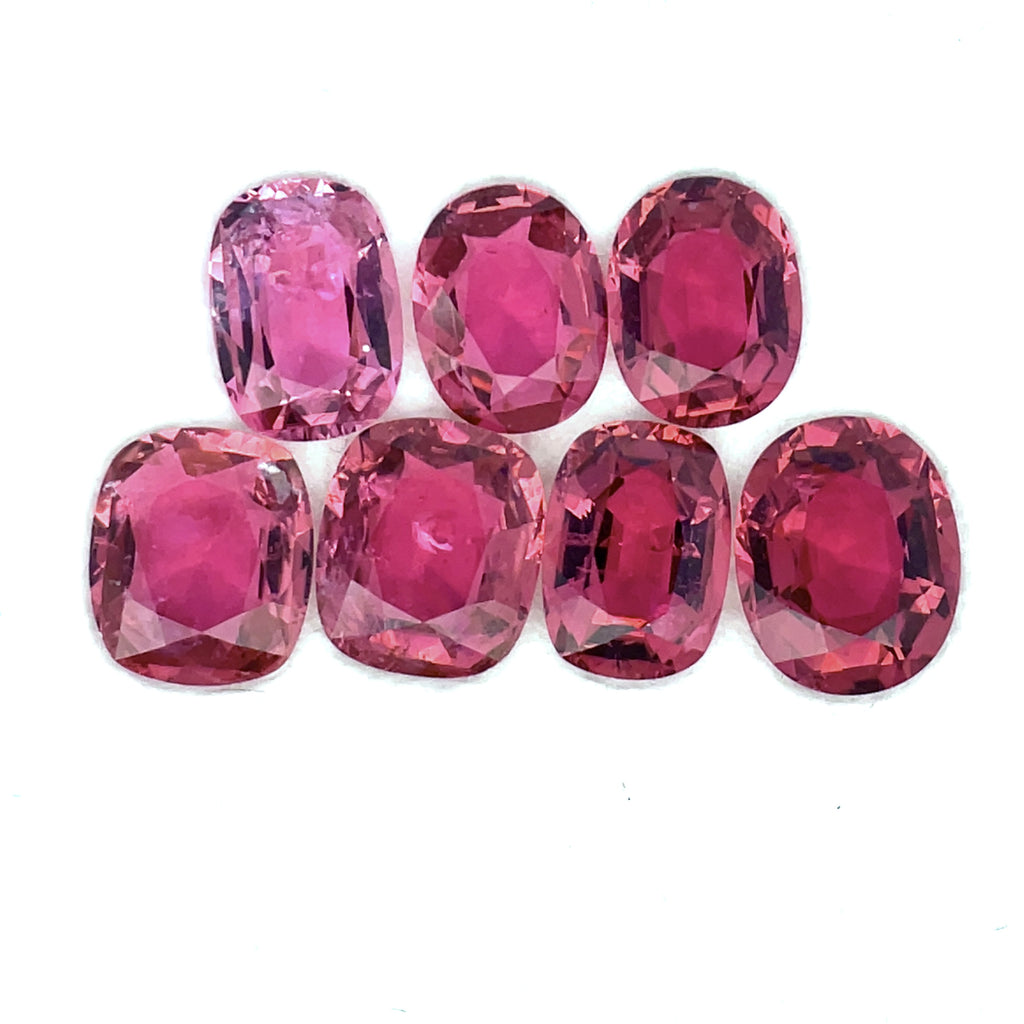 9.55cts 7Pcs Lot Natural Pink Tourmaline Gemstone - Mix Shape - 23183RGT