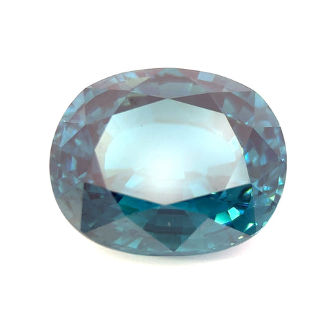 31.75 cts Natural Gemstone Blue Zircon from Cambodia - Cushion Shape - 23277RGT
