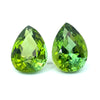 8.17 cts Natural Gemstone Vivid Olive Green Tourmaline Pair - Pear Shape - 23297RGT