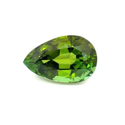 7.00 cts Natural Gemstone Green Tourmaline - Pear Shape - 23298RGT