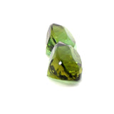 7.08 cts Natural Gemstone Olive Green Tourmaline Pair - Cushion Shape - 23300RGT