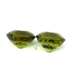 8.05 cts Natural Gemstone Olive Green Tourmaline Pair - Oval Shape - 23339RGT