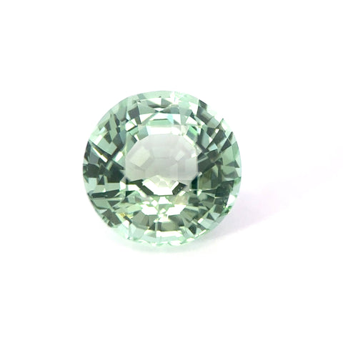 4.22 cts Natural Gemstone Pastel Green Tourmaline - Round Shape - 23353RGT