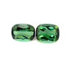 5.86 cts Natural Green Tourmaline Gemstone Pair - Cushion Shape - 23399RGT