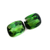 4.10 cts Natural Green Tourmaline Gemstone Pair - Square Shape - 23408RGT