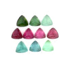 6.95cts 10Pcs Lot Natural Multi-Color Tourmaline Gemstone  - 6MM - Trilliant Shape - 23448RGT