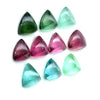 6.95cts 10Pcs Lot Natural Multi-Color Tourmaline Gemstone  - 6MM - Trilliant Shape - 23448RGT