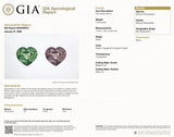 2.03 cts GIA Natural Alexandrite Colour Change Gemstone - Heart Shape - 23510C/R
