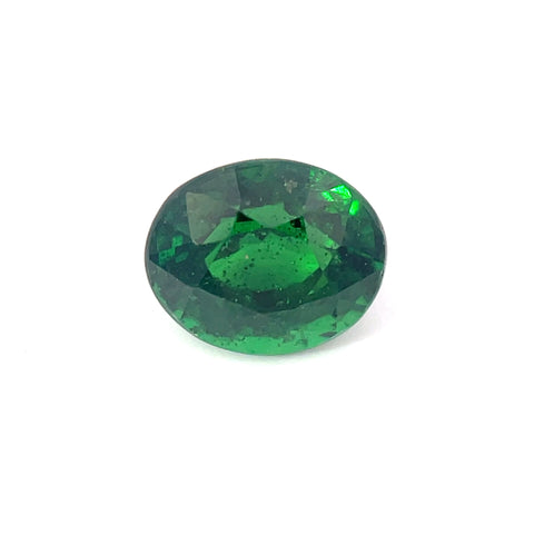 1.09 cts Natural Gemstone Green Tsavorite Garnet  - Oval Shape - 23642RGT