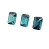 1.68cts 3Pcs Lot Natural Blue Tourmaline Gemstone - 6X4MM - Octagon Shape - 23779RGT