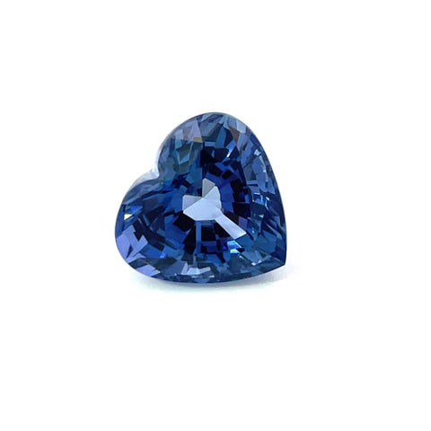 4.15 cts Natural Heated Blue Sapphire - Heart Shape - 23780RGT