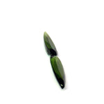 2.42cts Natural Green Tourmaline Gemstone Pair - Pear Shape - 23847RGT2