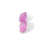 2.85 cts Natural Pink Sapphire Gemstone Pair - Oval Shape - Heated - 23882RGT