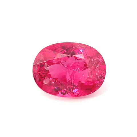 3.42 cts Natural Hot Pink Mahenge Spinel Gemstone - Oval Shape - 23925RGT