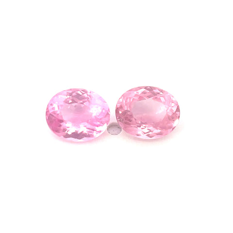 2.04 cts Natural Baby Pink Mahenge Spinel Gemstone Pair - Oval Shape - 23994RGT