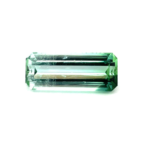 3.80 cts Natural Pastel Green Tourmaline Gemstone - Emerald Shape - 24077RGT