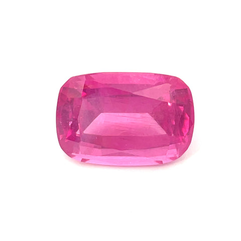 4.13 cts Natural Hot Pink Mahenge Spinel Gemstone - Cushion Shape - 24147RGT