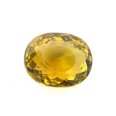 3.66cts Natural Yellow Tourmaline Gemstone - Oval Shape - 24156RGT