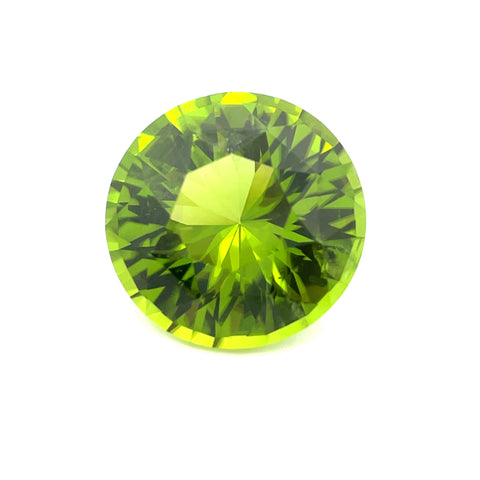 17.08 cts Natural Green Peridot Gemstone From Pakistan - Round Shape - 24218RGT