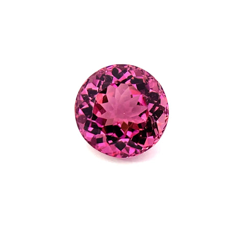 3.27 cts Natural Pink Tourmaline - Round Shape - 24220RGT