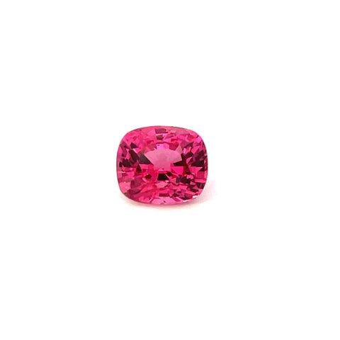 1.71  cts Natural Hot Pink Spinel Gemstone - Cushion Shape - 24256RGT