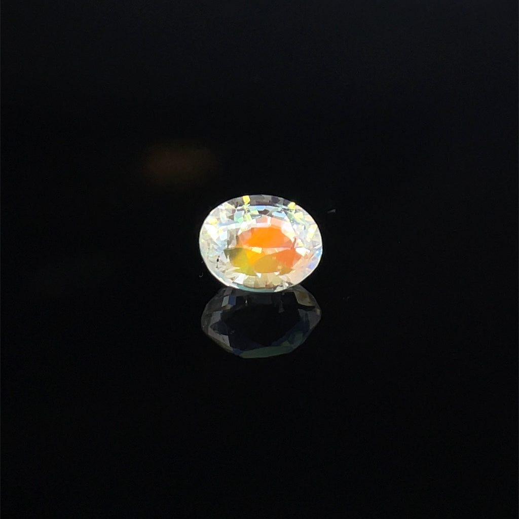 1.10cts Natural Rainbow Moonstone Gemstone - Oval Shape - 24264RGT