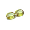 3.54cts Natural Madagascar Green Sphene Gemstone Pair - Oval Shape - 24947RGT
