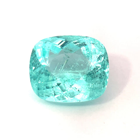 7.90 cts Natural Green Blue Paraiba Tourmaline Gemstone - Cushion Shape - 24316RGT