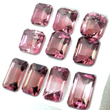 16.63cts 10Pcs Lot Natural Pink Tourmaline Gemstone - Octagon Shape - 24397AFR