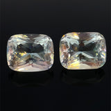 10.52cts Natural Rainbow Moonstone Gemstone Pair - Cushion Shape - 24863RGT