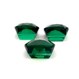 18.75cts Natural Green Tourmaline Gemstone - 3Pcs Set Pair - Cushion Shape - 24878RGT