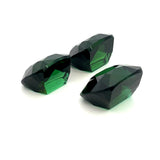 18.75cts Natural Green Tourmaline Gemstone - 3Pcs Set Pair - Cushion Shape - 24878RGT